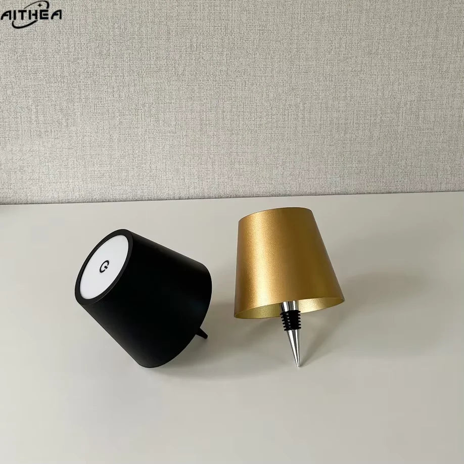 Rechargeable LED Bottle Table Lamp Touch Dimmable