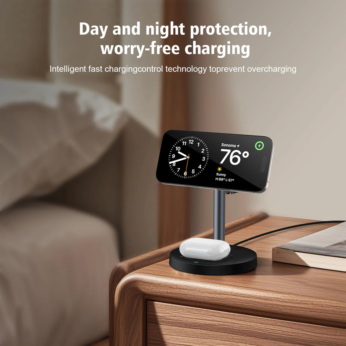 3-in-1 Magnetic Wireless Charging Stand For Apple Devices