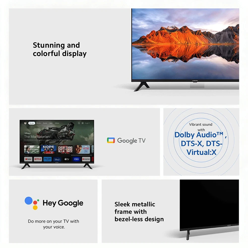 32" HD Smart Google TV – Compact With Dolby Audio