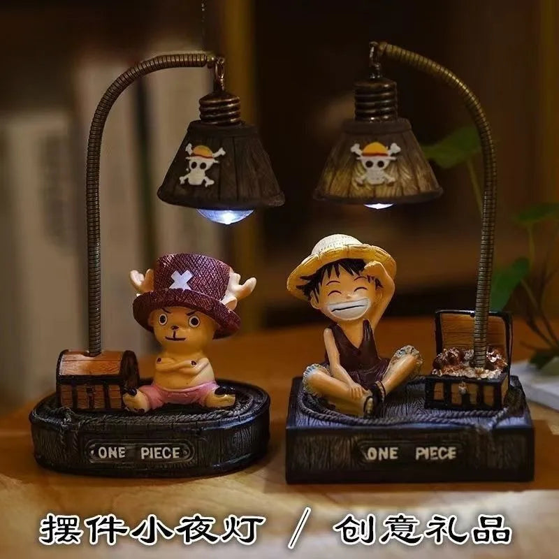 Anime Pirate Luffy LED Night Light Figure For Bedroom