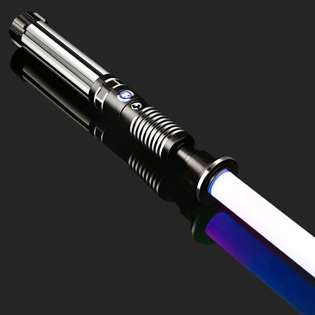 Type 8 Black RGB Color Metal RGB Lightsaber Toy – 14-Color Sound FX Sword