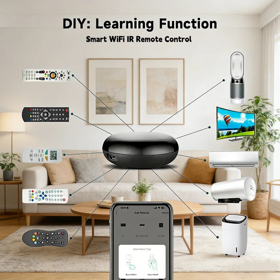 WiFi Bluetooth Universal IR Remote Control Hub