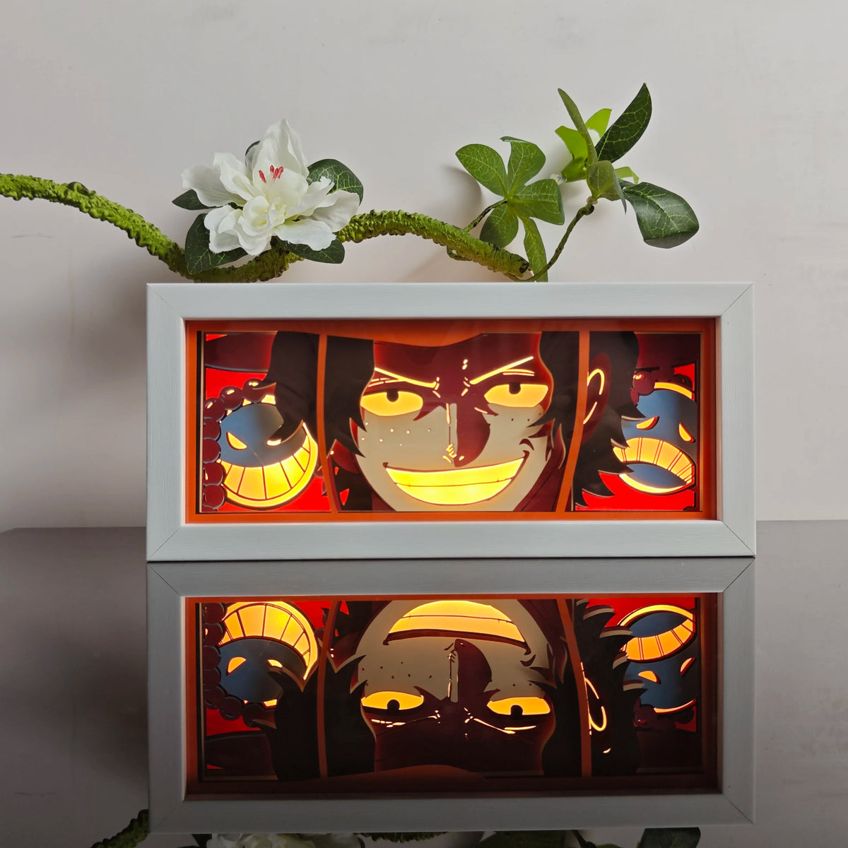 L-76 Color Anime Paper-Cut 3D LED Night Light With Remote Control