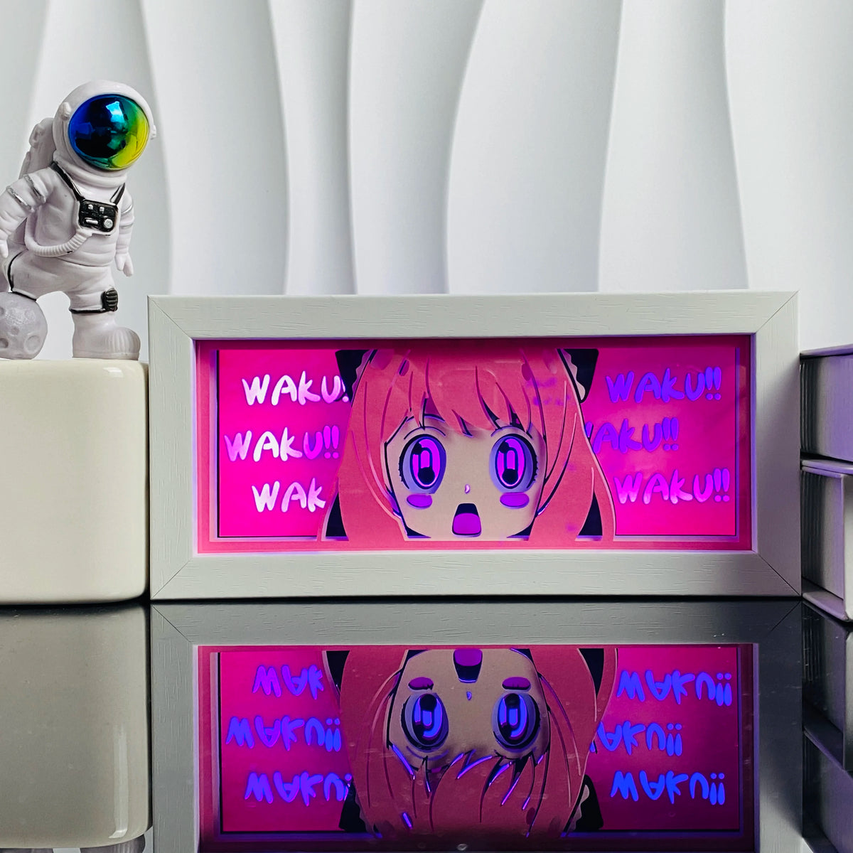 20-RGB Color Anime Paper Cut Shadow Light Box Night Light Decor