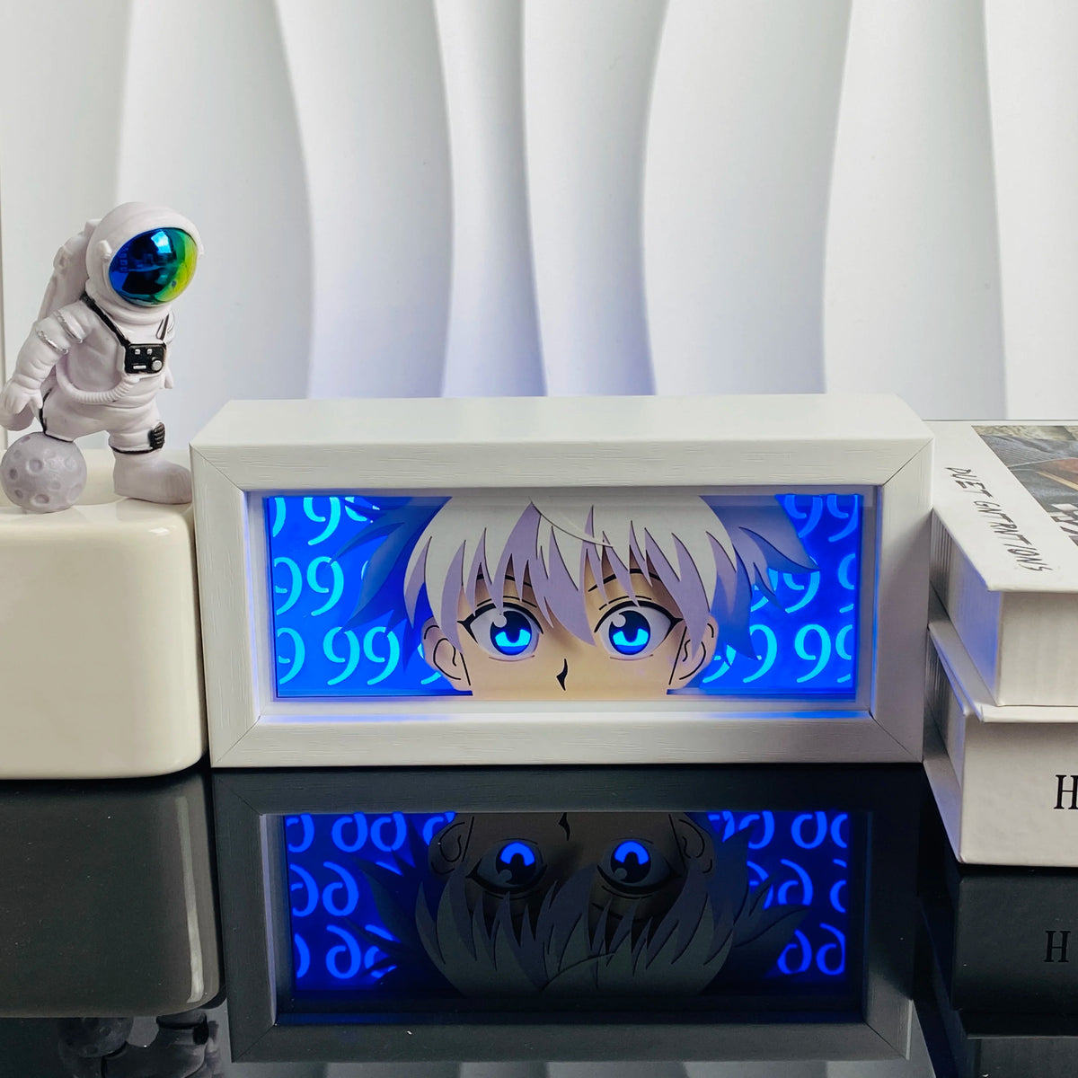 111-RGB Color Anime Paper Cut Shadow Light Box Night Light Decor