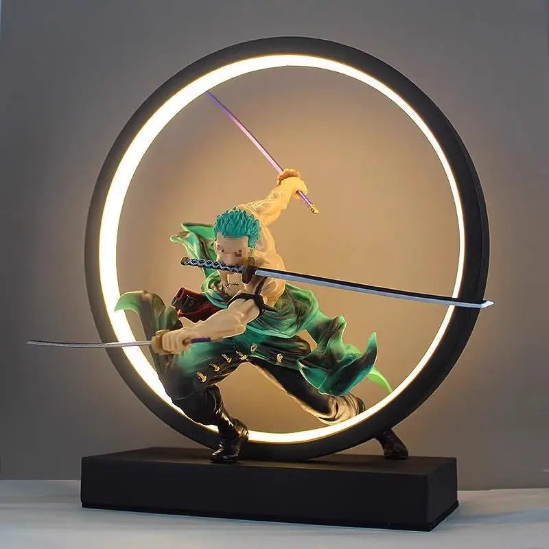 One Piece Zoro Anime Figure USB Rechargeable Night Lamp