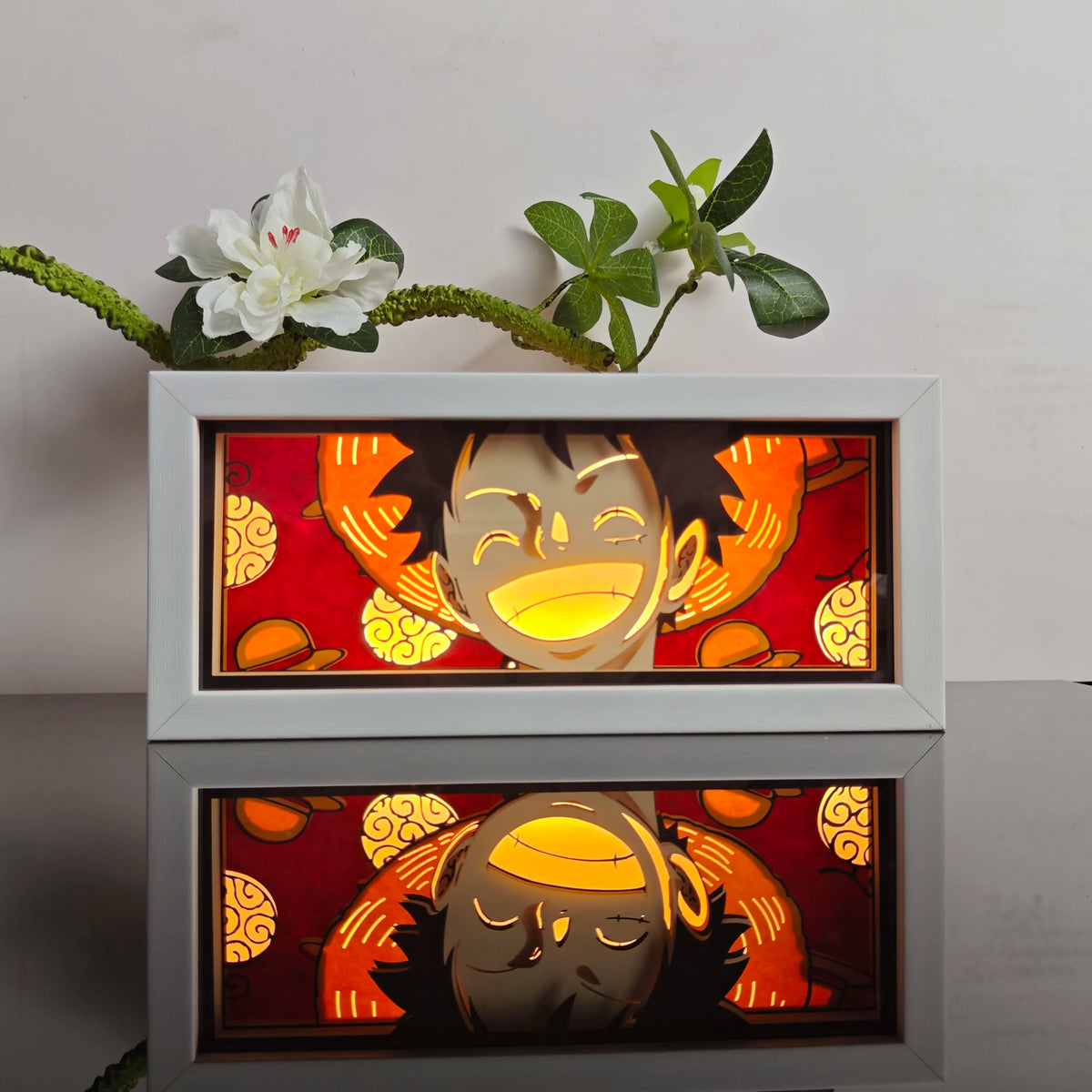 L-77 Color Anime Paper-Cut 3D LED Night Light With Remote Control