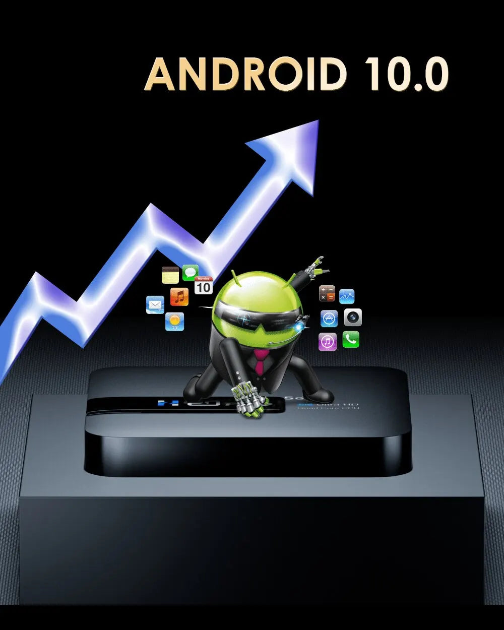Android 10 6K Smart TV Box With WiFi 6 And HDR10