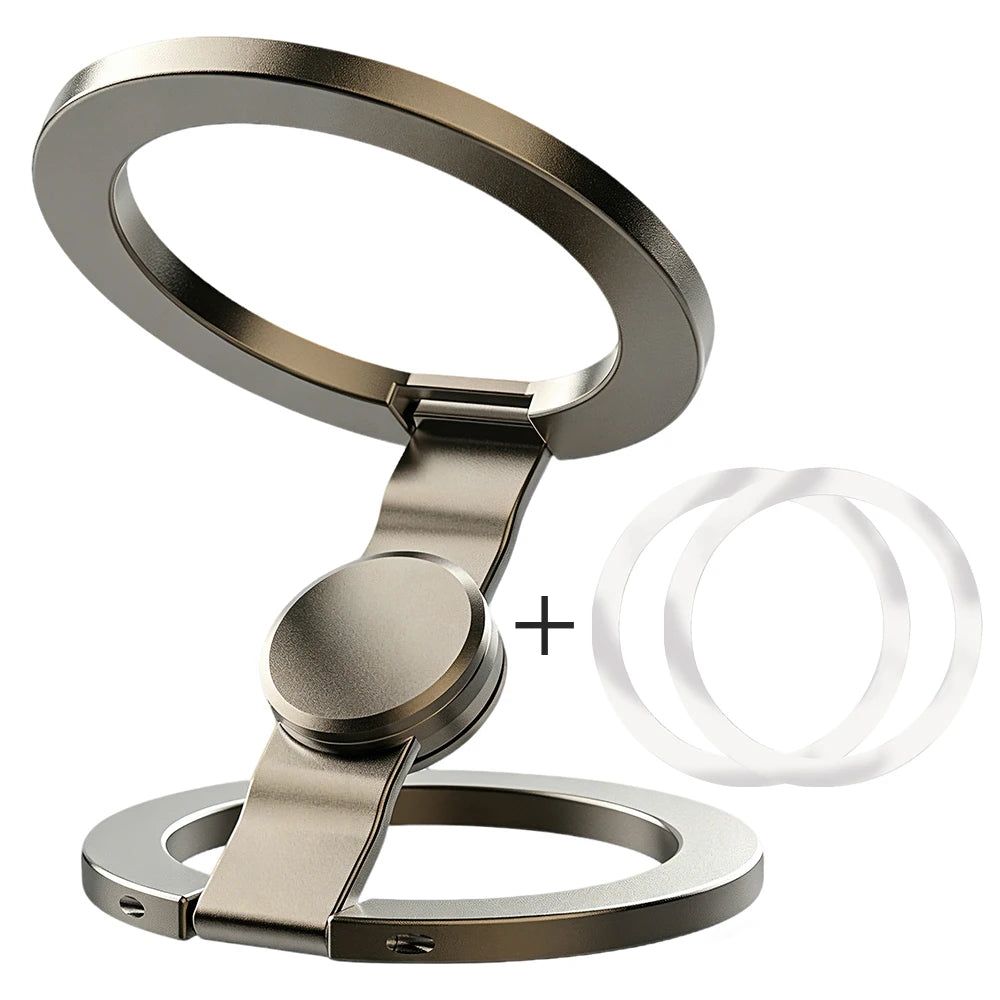 GRAY Color Magnetic Ring Phone Holder – 360° Rotating Ultra-Thin Stand