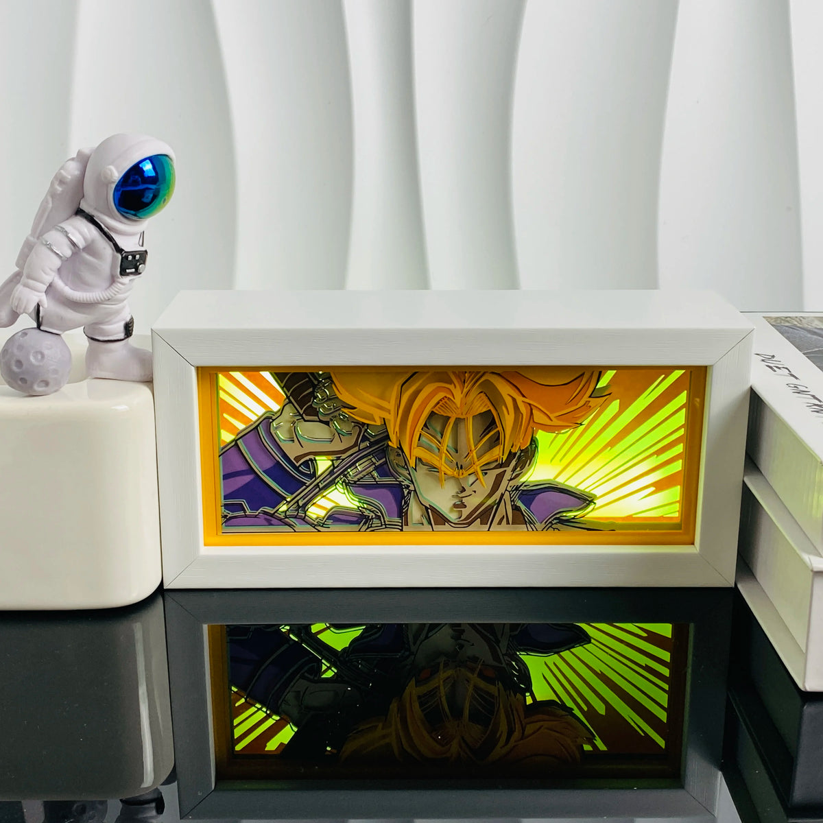 125-RGB Color Anime Paper Cut Shadow Light Box Night Light Decor