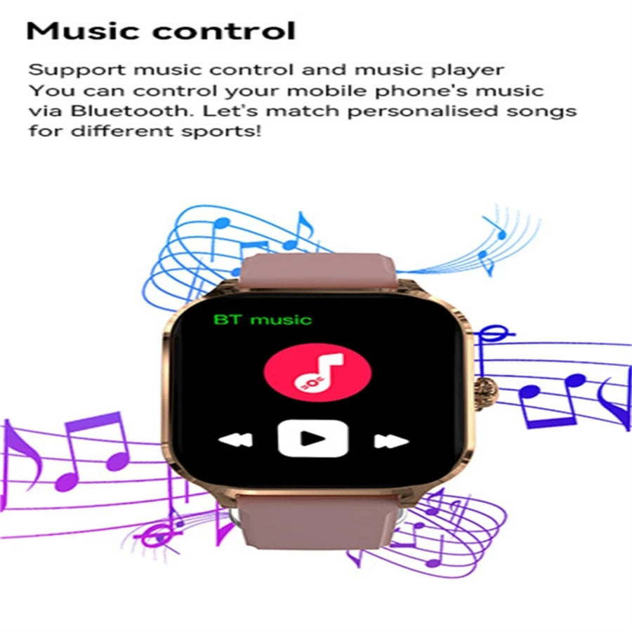 2.01" Bluetooth Smart Watch With Call & Fitness Tracking