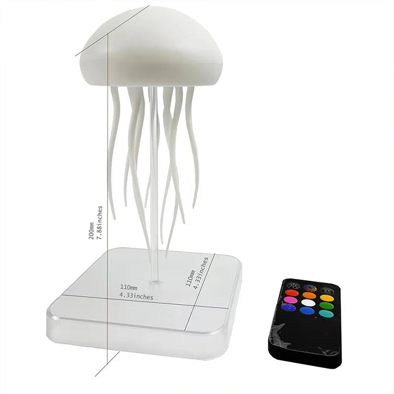 Base Style Emitting Color LED Jellyfish Night Light – RGB Gradient With Remote