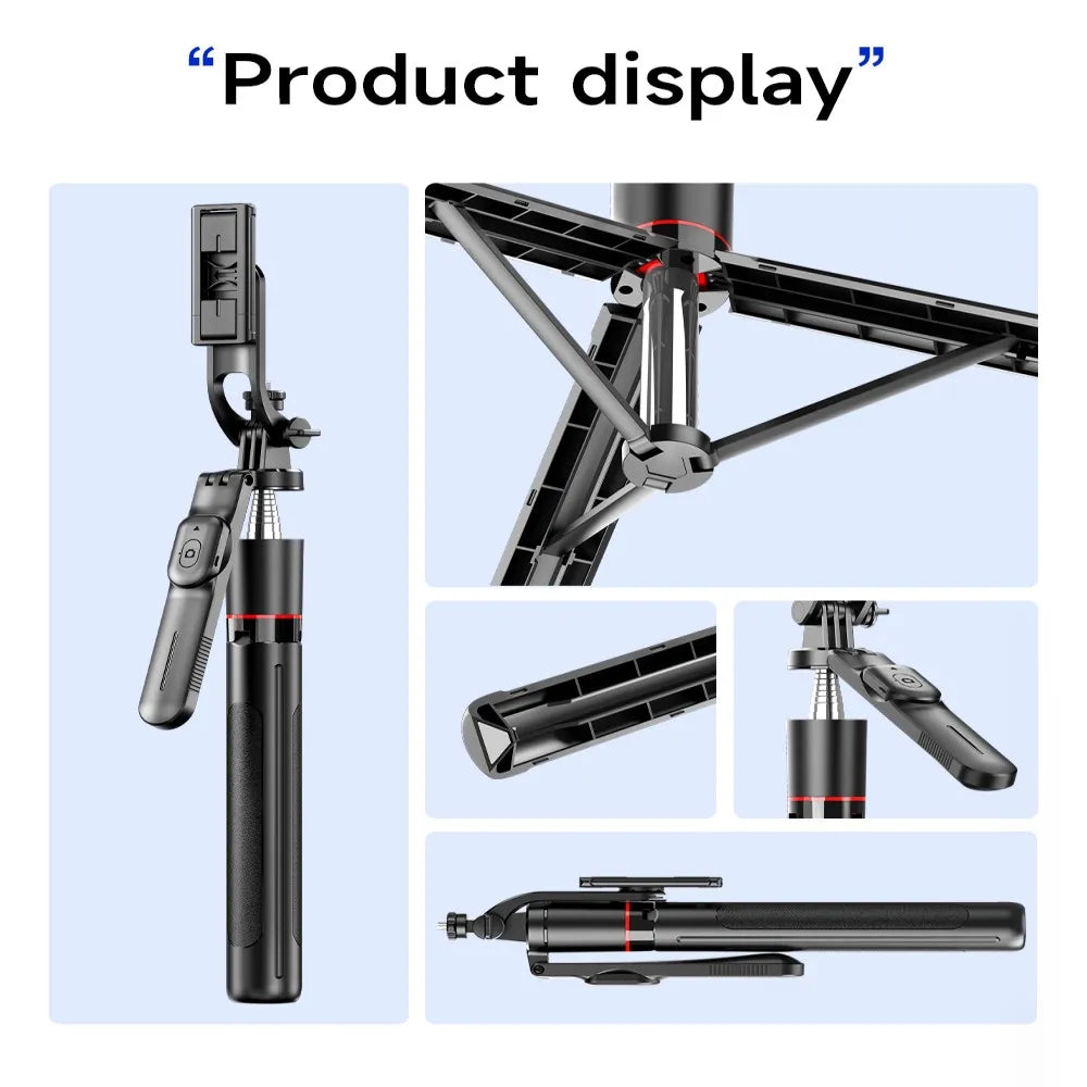 Bluetooth Selfie Stick Tripod with 1708 mm Extendable Pole