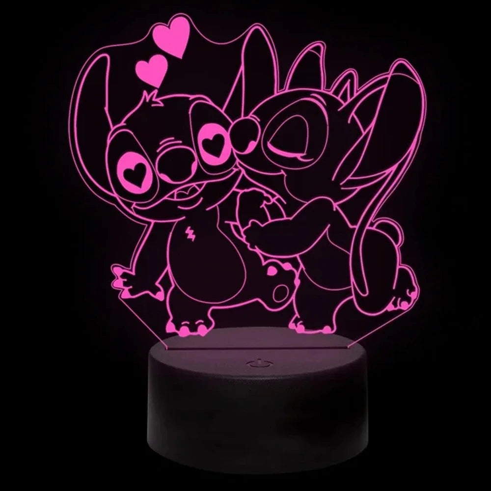 17 Color 3D Illusion Stitch LED Night Light – 7/16 Color Touch