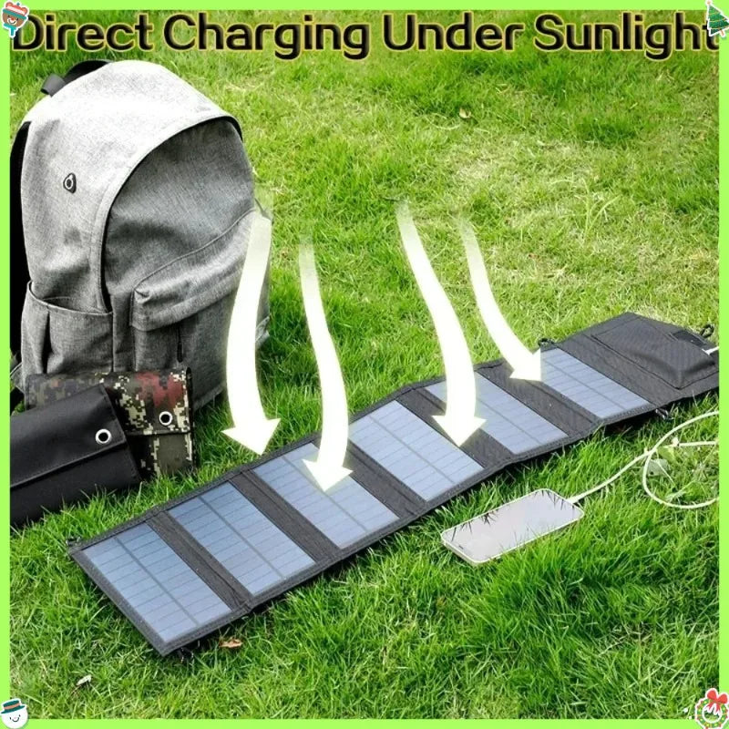 Foldable 15W Portable Solar Charger with USB Output