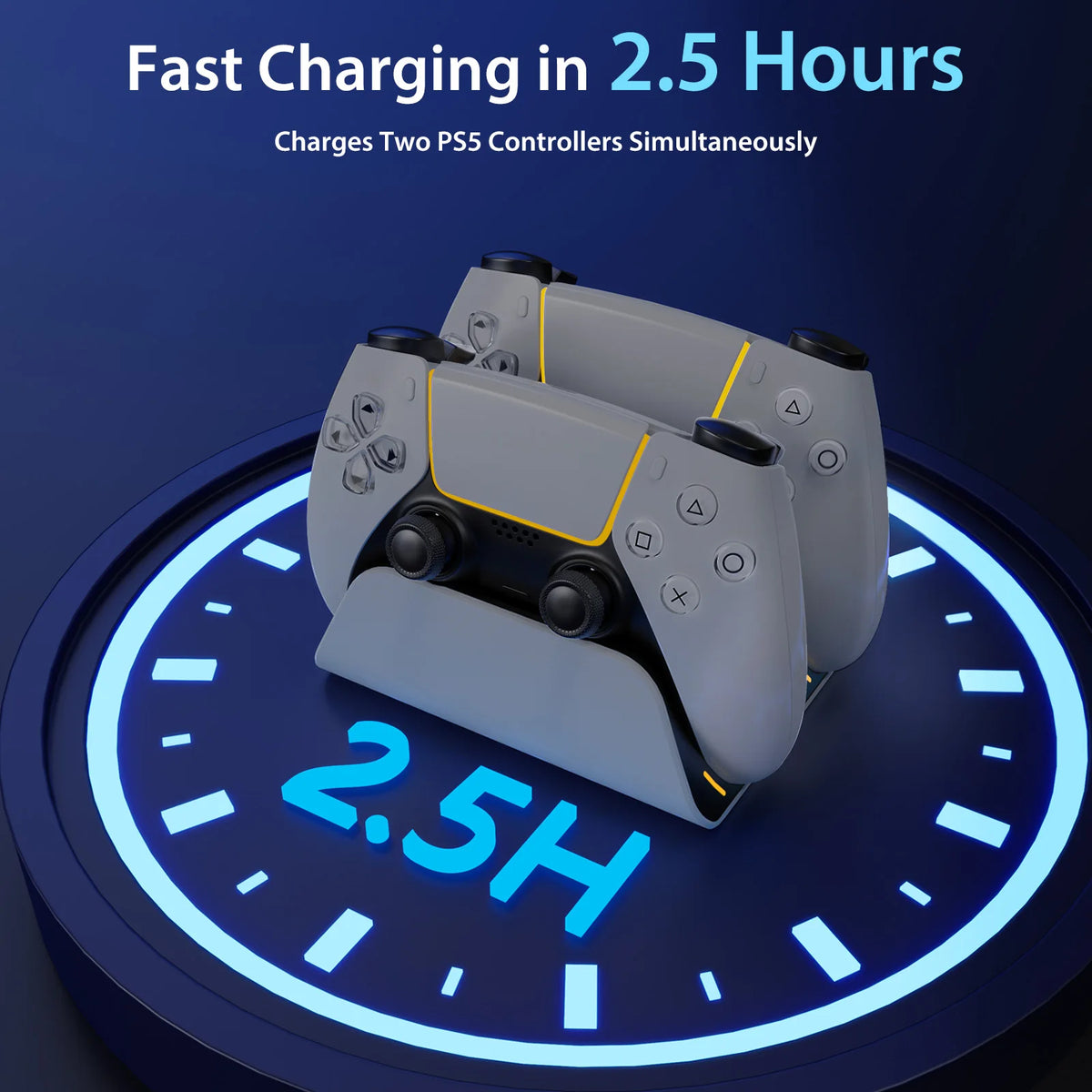 Dual Charging Dock for PS5 Controllers – Compact Stand
