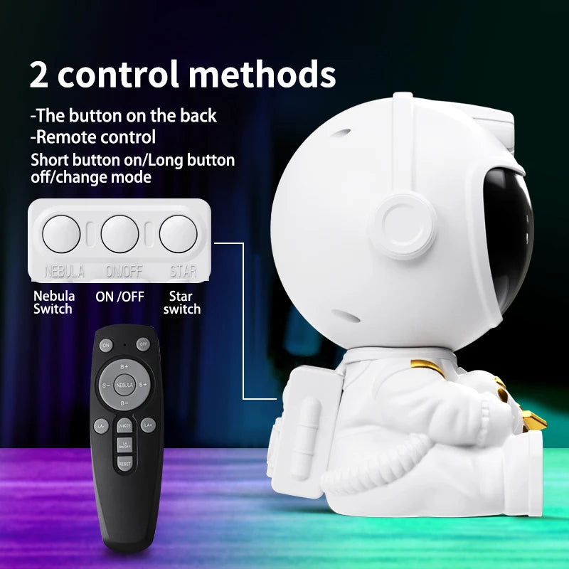 Astronaut Galaxy Projector Night Light For Kids Bedrooms