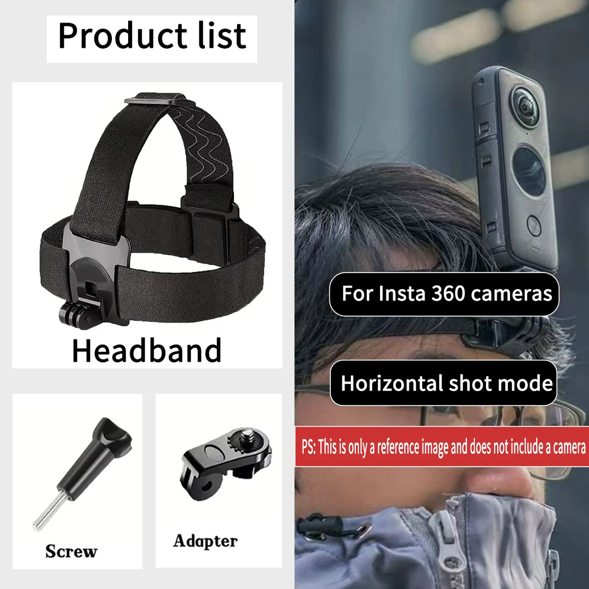 Headband  3in1 Color Adjustable Chest Mount Harness For Action Cameras & Phones