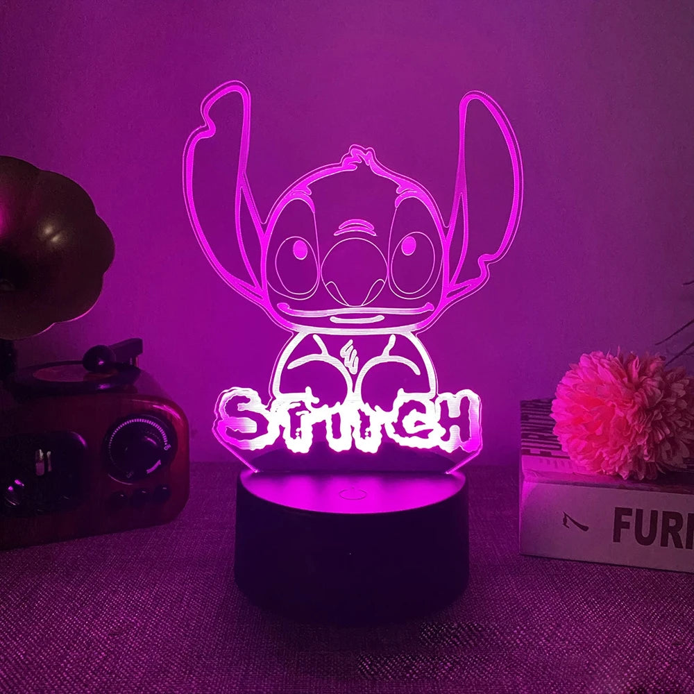 14 Color 3D Illusion Stitch LED Night Light – 7/16 Color Touch