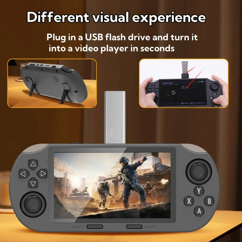 Retro Handheld Game Console 4.5" IPS Screen Linux