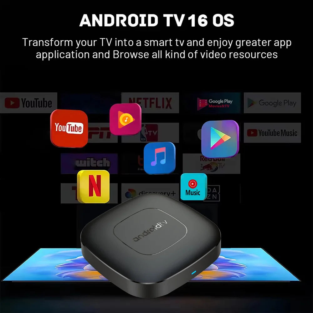 Android TV Box 4K Streaming Player with Voice Control