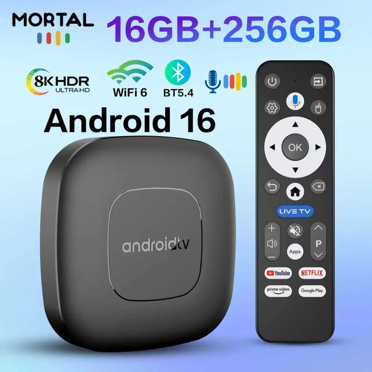 Android TV Box With 4K Streaming And Google Assistant
