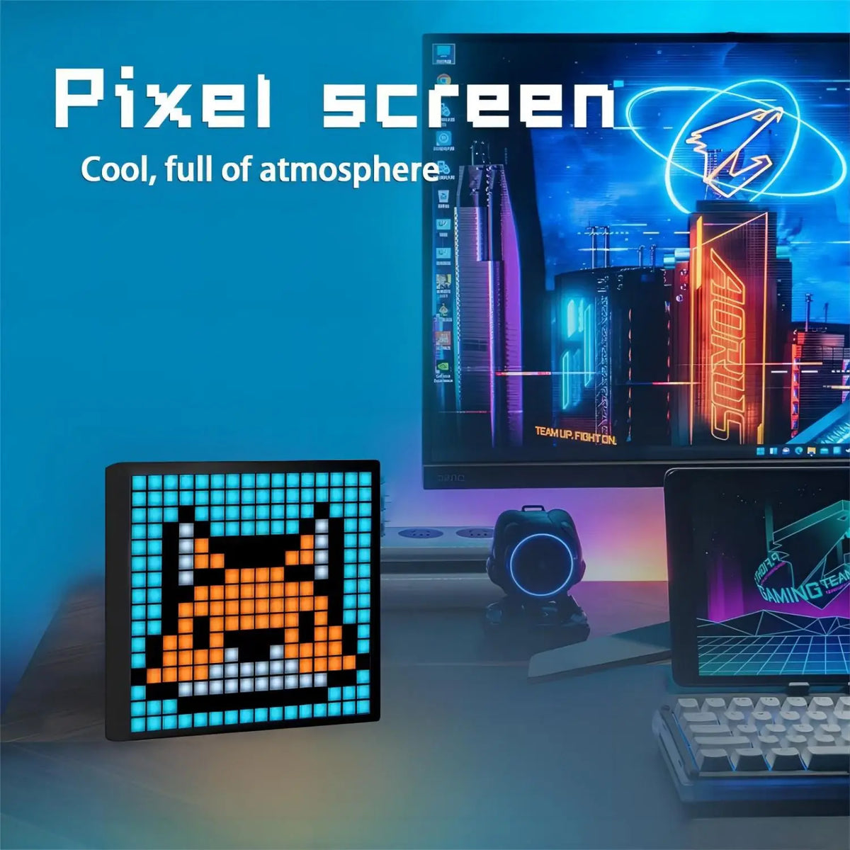 LED Pixel Art Display Frame 64x64 RGB Smart Night Light