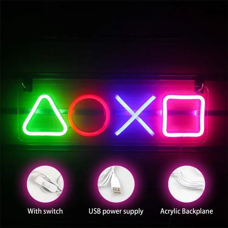 Custom LED Game Icon Neon Sign for Wall Decor
