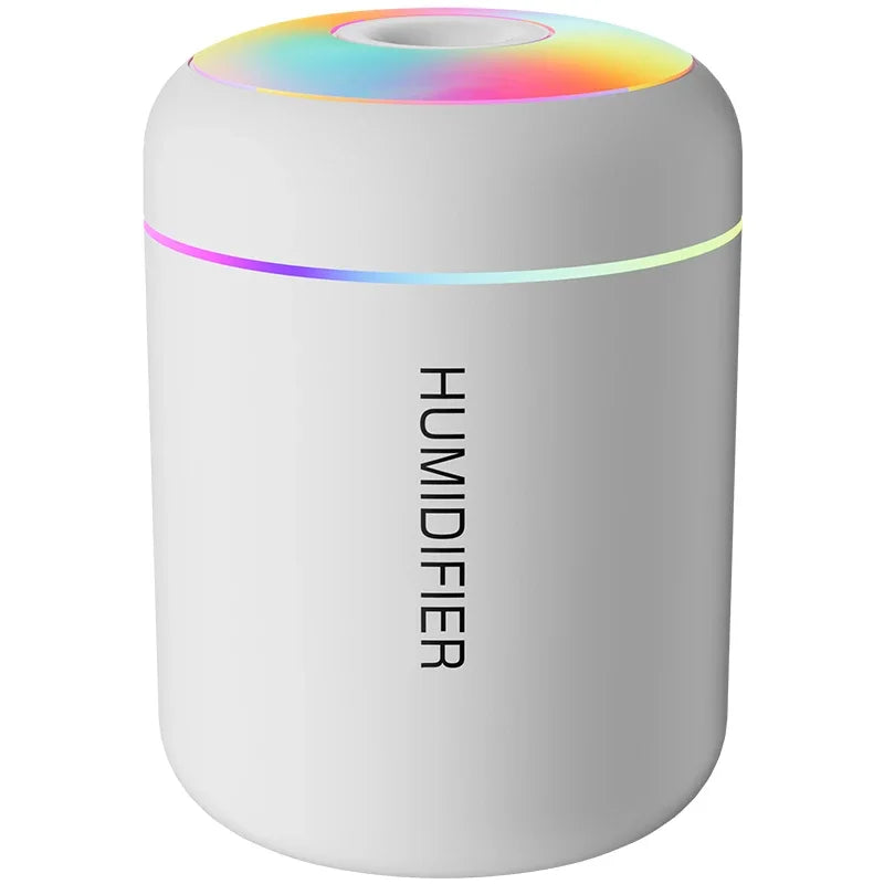 WHITE Color Mini USB Air Humidifier Aroma Diffuser For Home Or Car