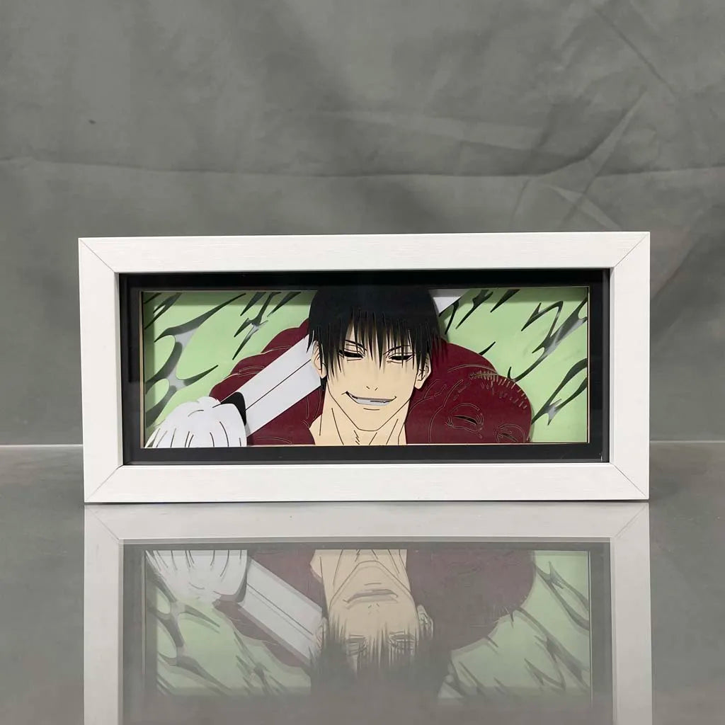 Anime Wood Light Box Lamp – 3D LED Paper Cut Night Light