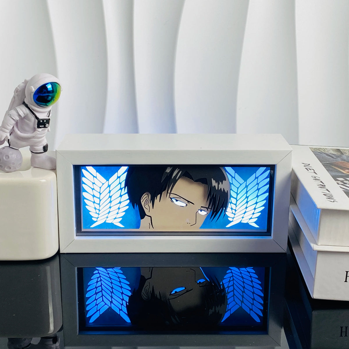 114-RGB Color Anime Paper Cut Shadow Light Box Night Light Decor