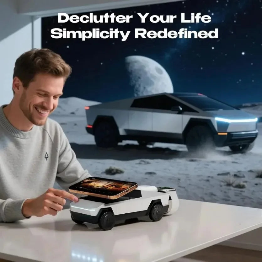 3-in-1 Magnetic Wireless Charging Stand for Phone, Watch & Pods