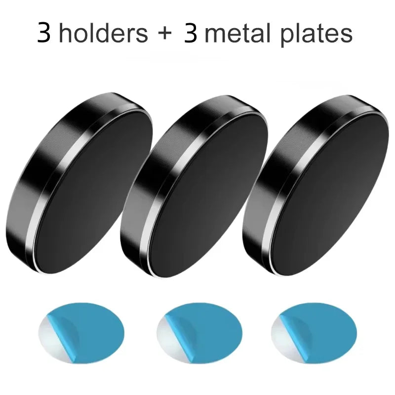 3pcs Black-Fixed Color Magnetic Car Phone Holder Stand – Strong Universal Mount