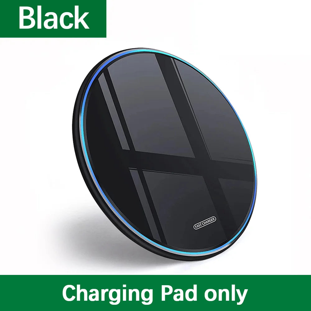 Black no cable Color 30W Wireless Charging Pad – Slim Fast Charge Dock