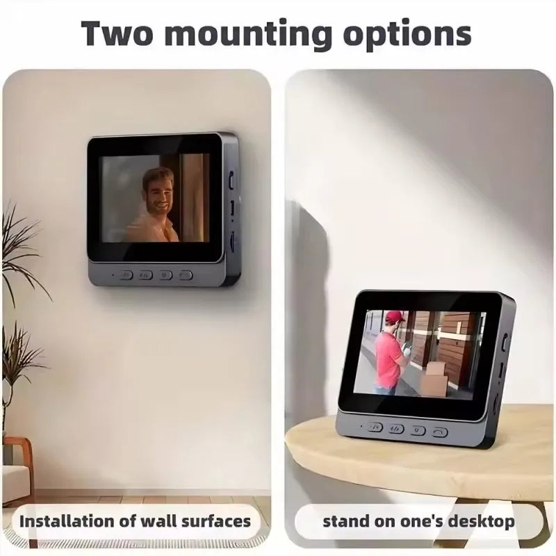 Wireless Video Doorbell Camera With 4.3" HD Screen