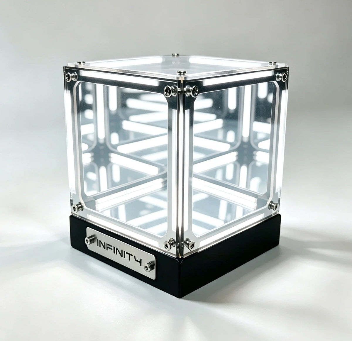 Cold Light Lampshade Color Hypercube LED Table Lamp Infinity Mirror Acrylic Decor