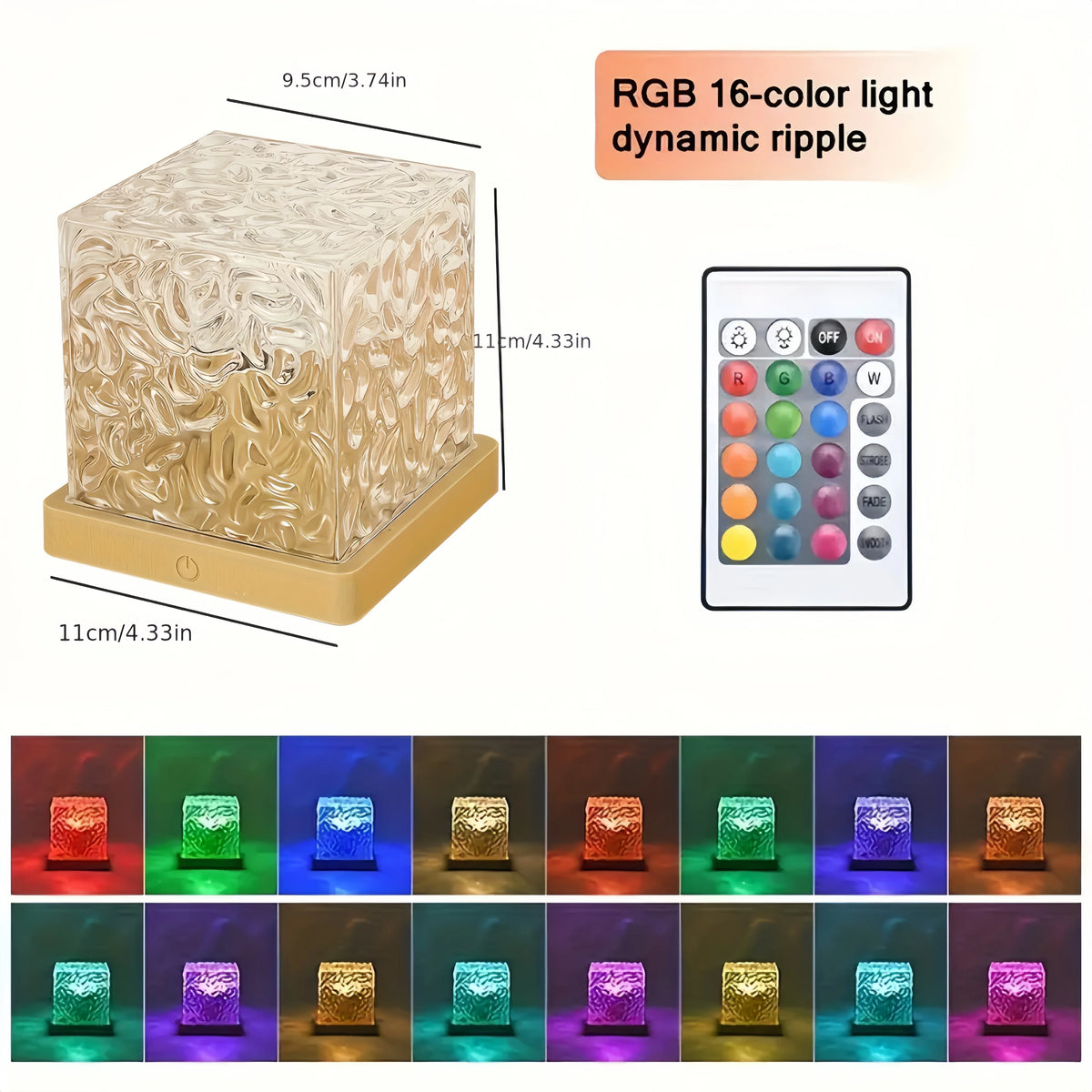 Ocean Wave Aurora Projector Lamp With 16 RGB Colors