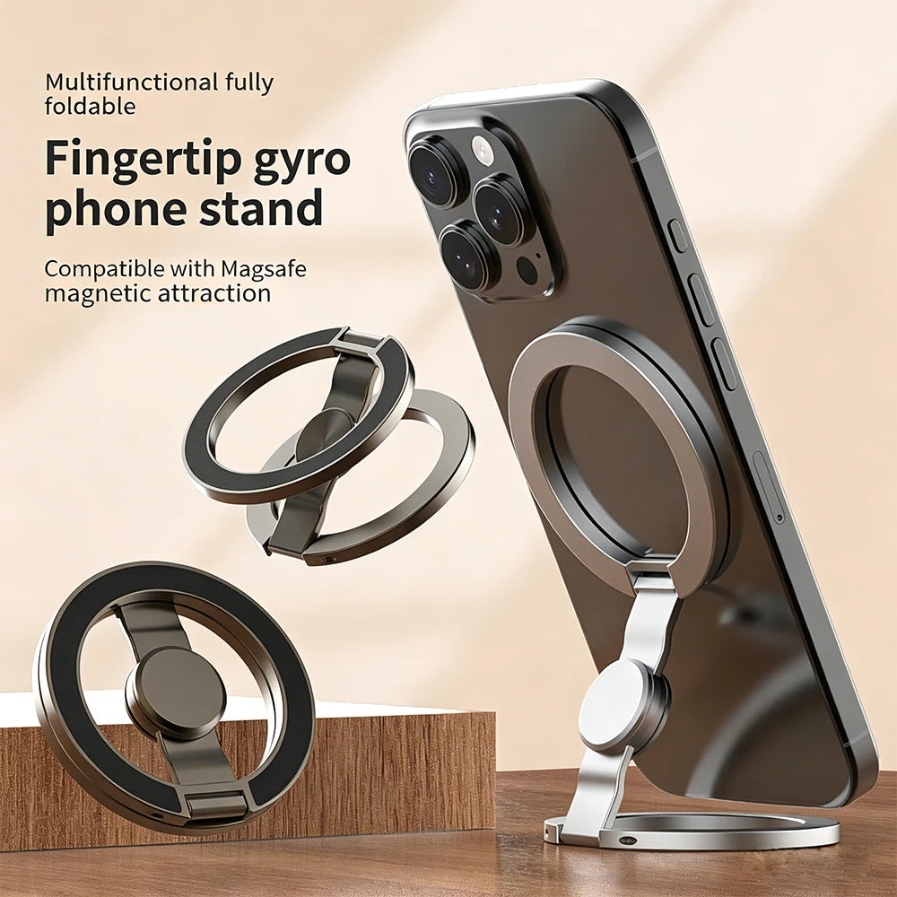 Magnetic Ring Phone Holder – 360° Rotating Ultra-Thin Stand