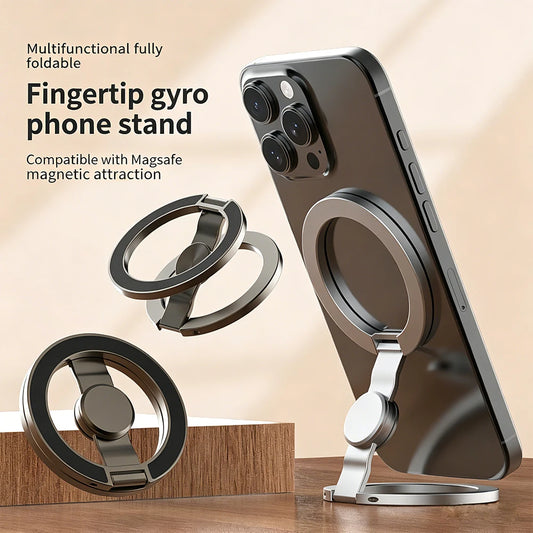 Magnetic Ring Phone Holder – 360° Rotating Ultra-Thin Stand