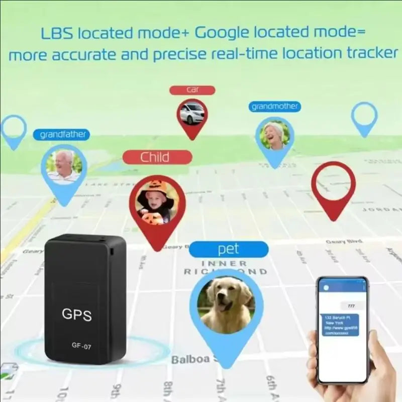Mini Magnetic GPS Tracker For Vehicles, Kids And Pets