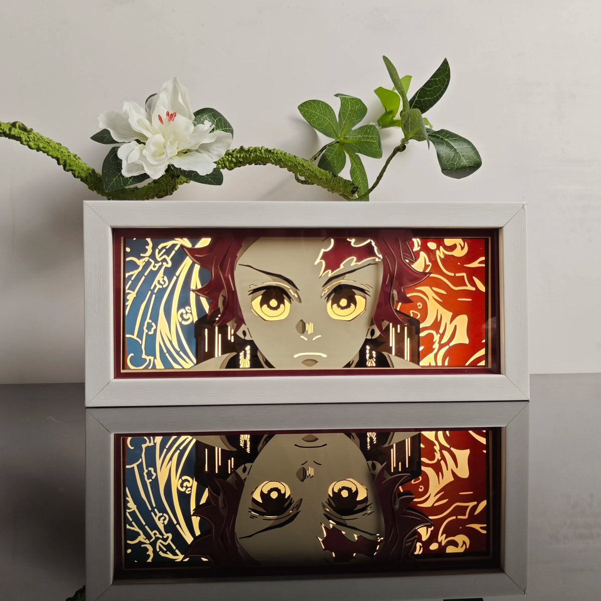 L-82 Color Anime Paper-Cut 3D LED Night Light With Remote Control