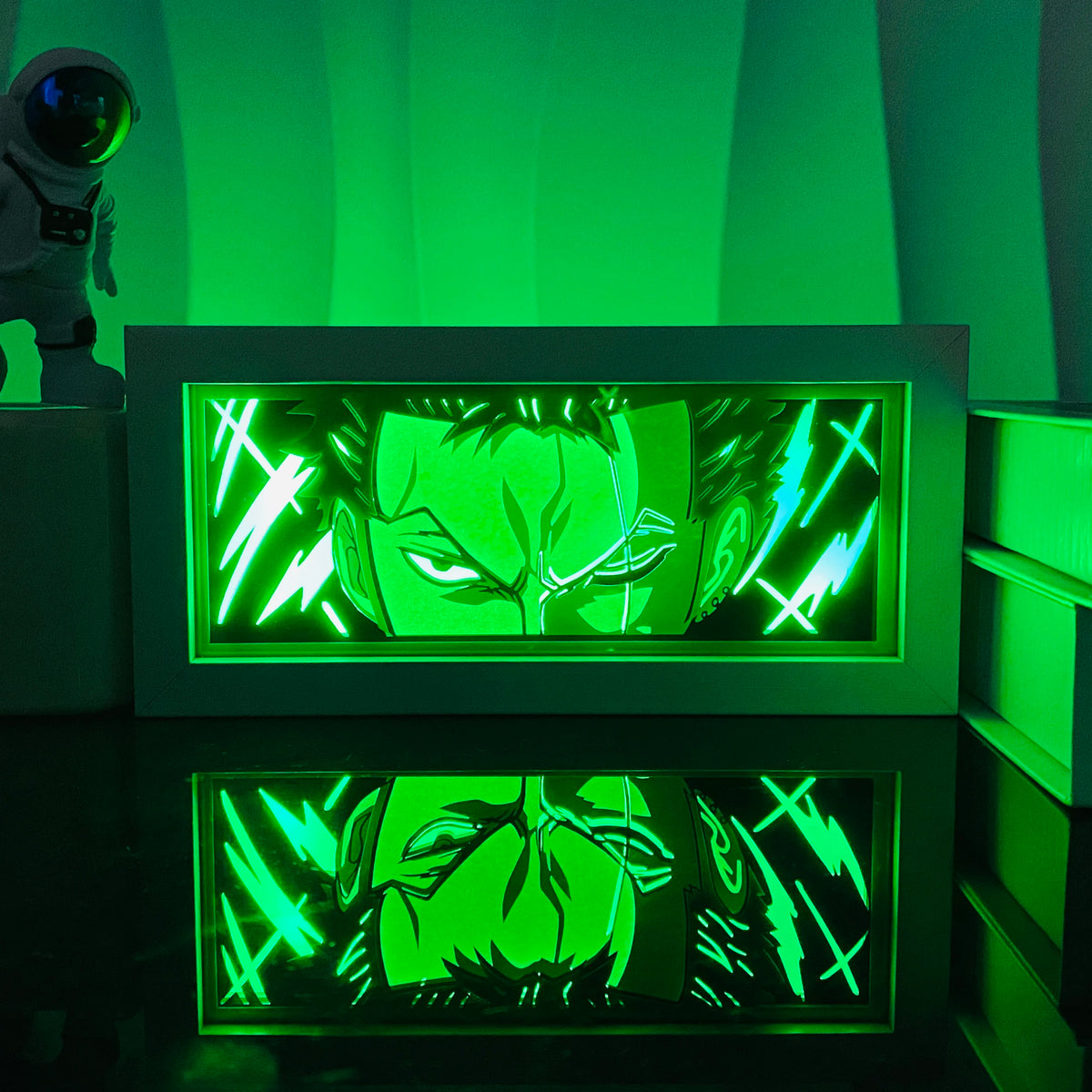 Anime Paper Cut Shadow Light Box Night Light Decor