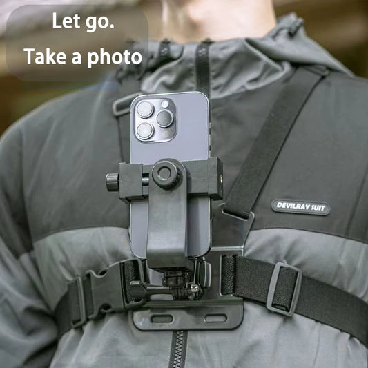 Adjustable Chest Mount Harness For Action Cameras & Phones