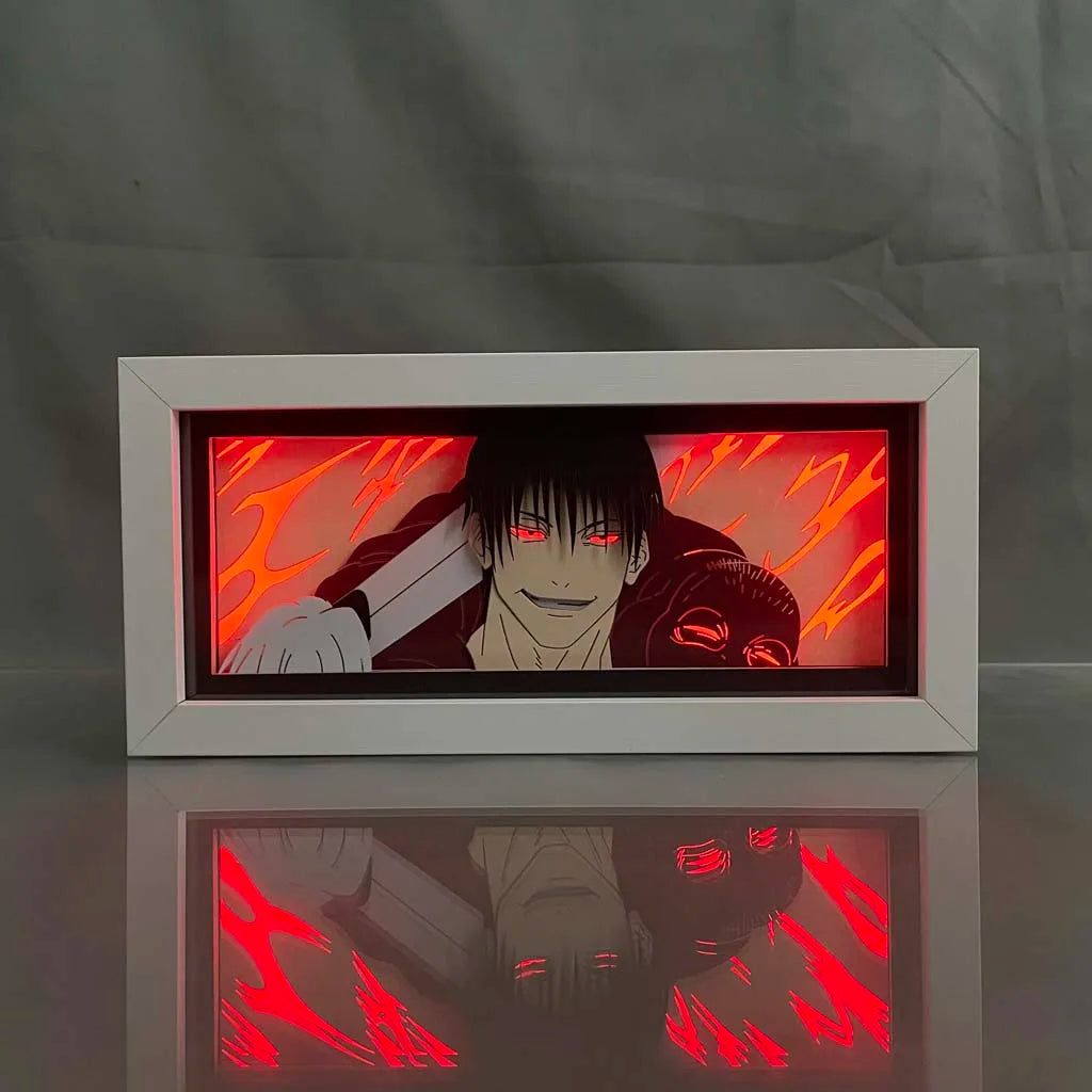 Anime Wood Light Box Lamp – 3D LED Paper Cut Night Light
