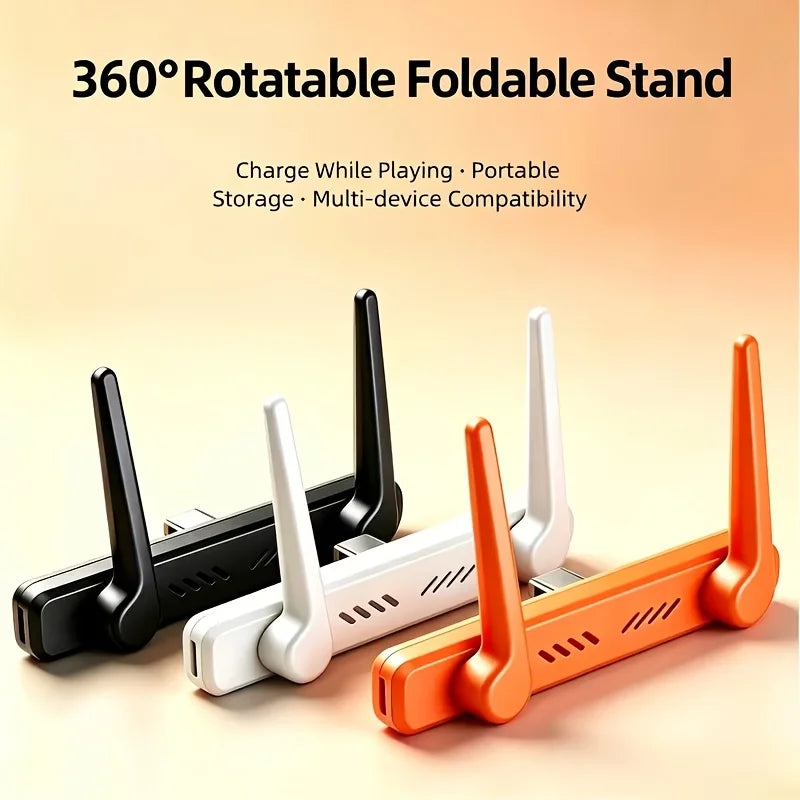 360° Rotating Fast Charging Phone Stand With USB-C Cable