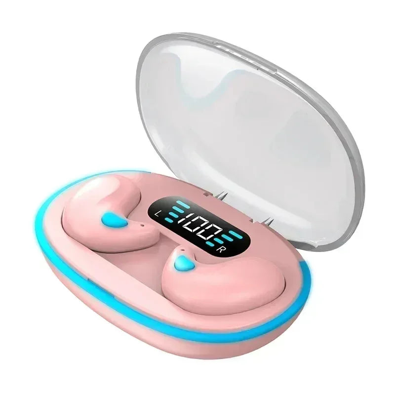 Pink Color Bluetooth 5.3 TWS In‑Ear Earbuds With Charging Case