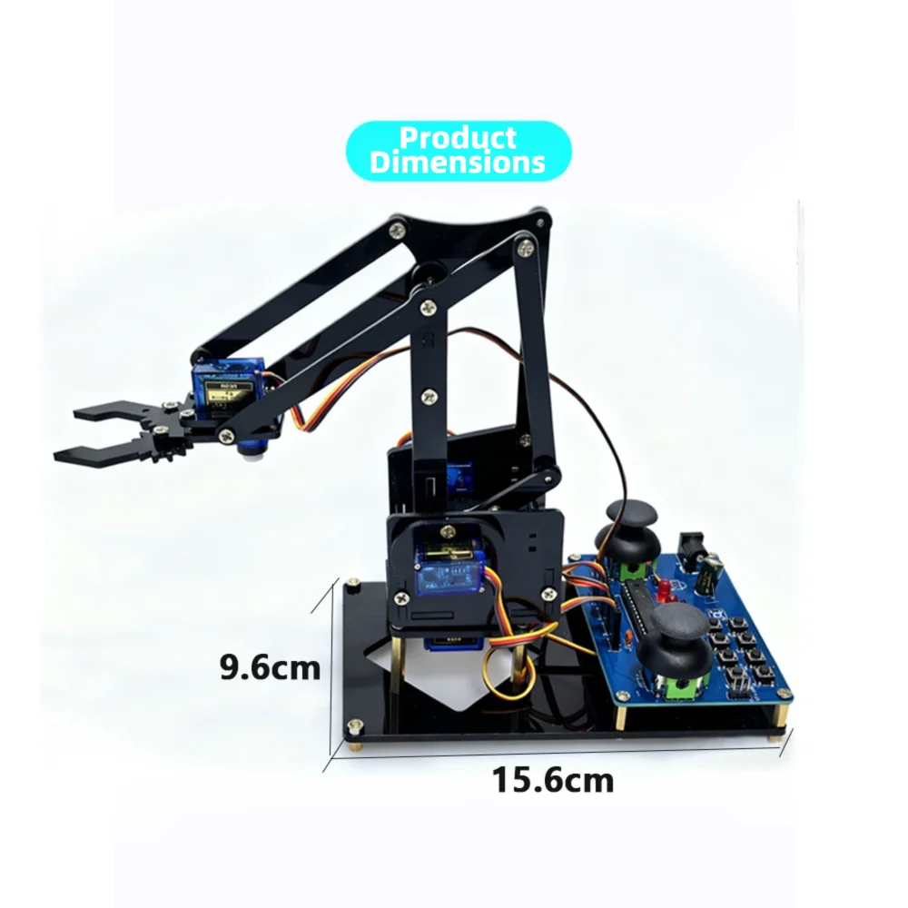 DIY Robotic Arm Construction Kit – Acrylic Servo Robot