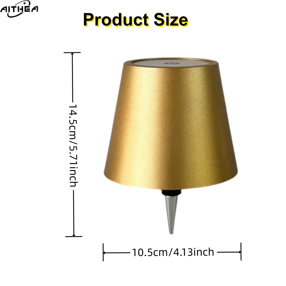 Rechargeable LED Bottle Table Lamp Touch Dimmable