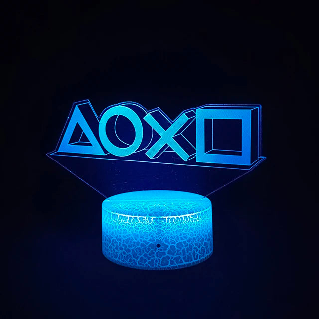 goose yellow Emitting Color 3D Gaming Night Light Lamp – Multicolor LED Game Decor