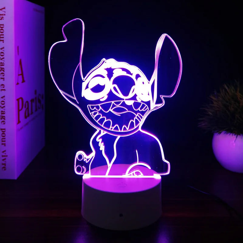 5 Color 3D Illusion Stitch LED Night Light – 7/16 Color Touch